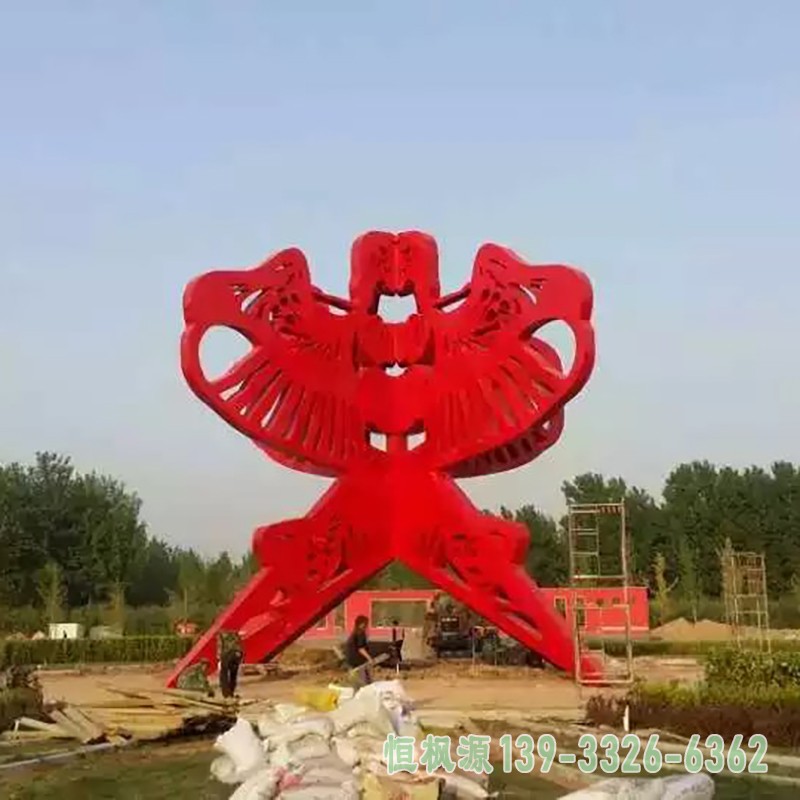 不锈钢风筝雕塑，广场风筝不锈钢雕塑 (3)