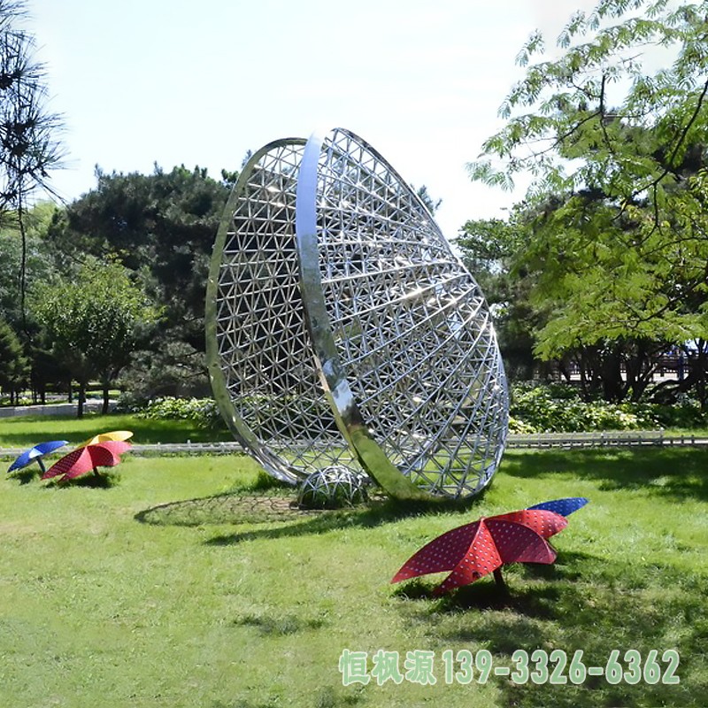 不锈钢扇贝雕塑 (1)