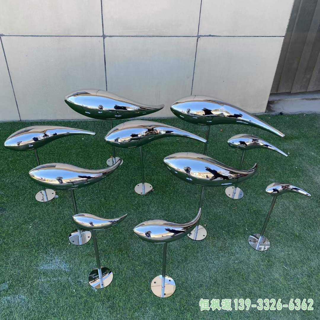 不锈钢鱼雕塑 (4)