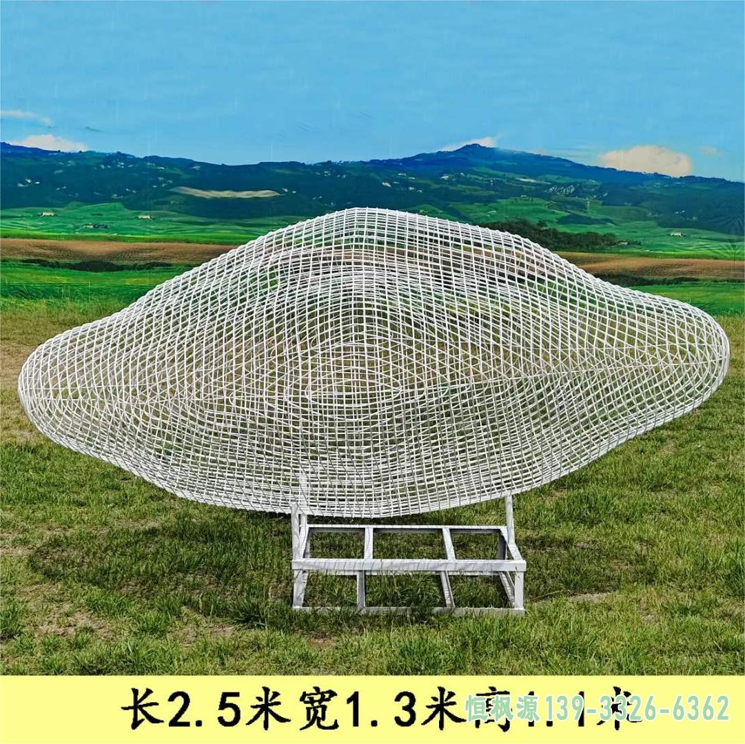 不锈钢镂空云朵景观雕塑 (11)