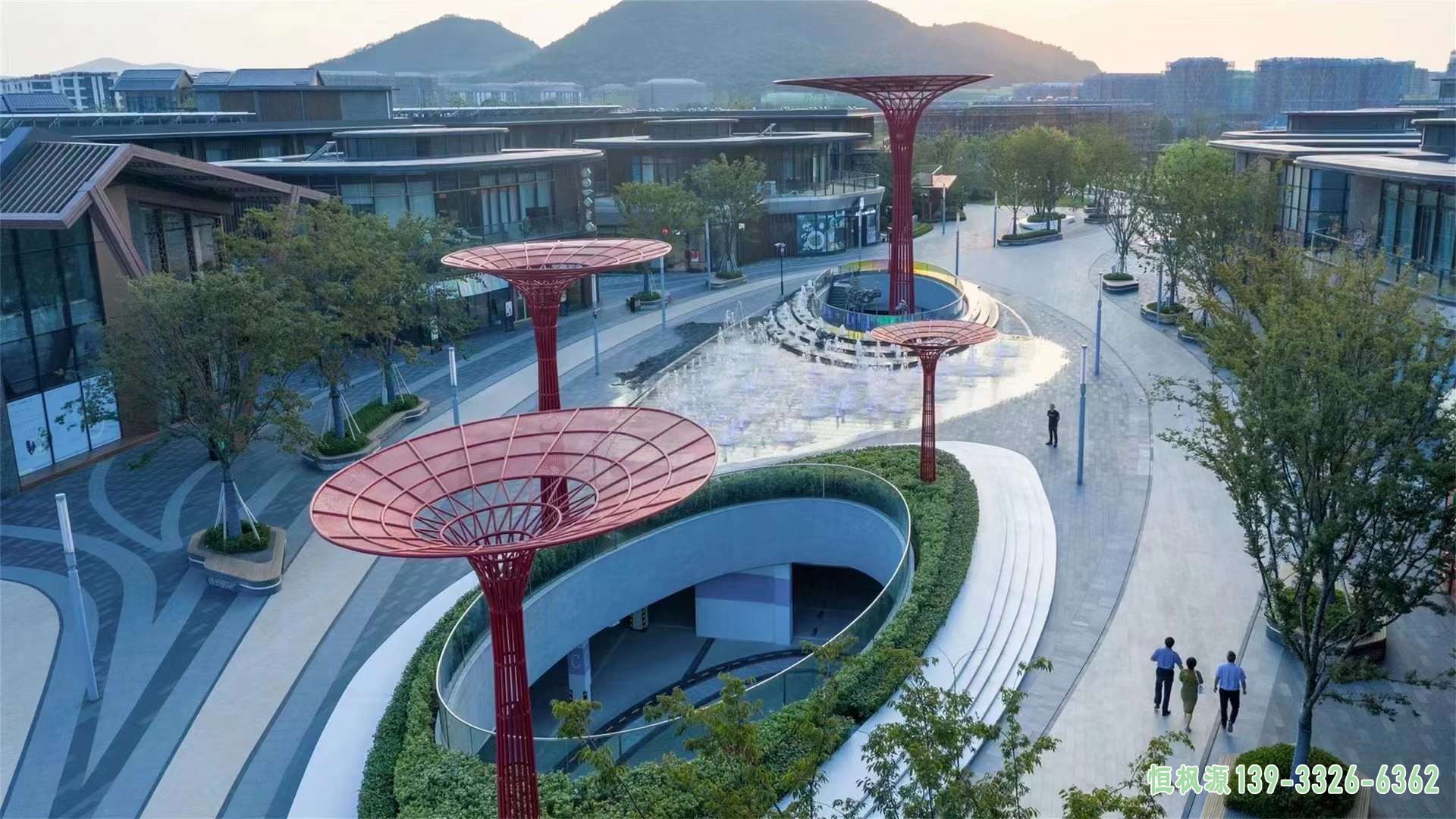 不锈钢树雕塑 (4)