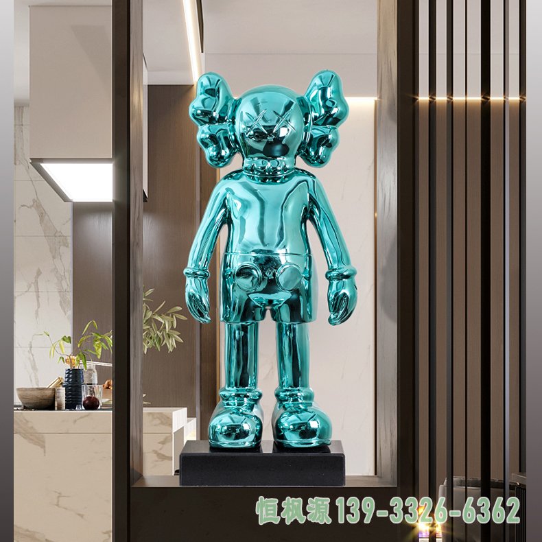 动漫不锈钢机器人雕塑