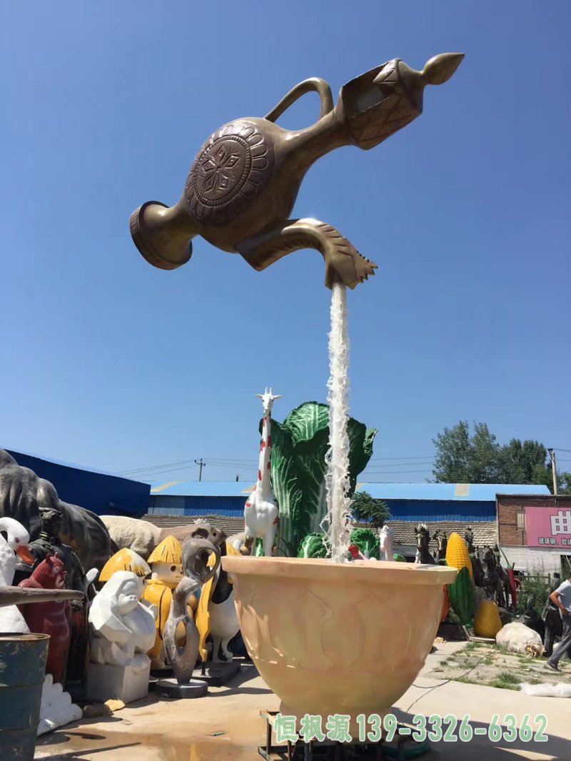 茶壶不锈钢装饰雕塑