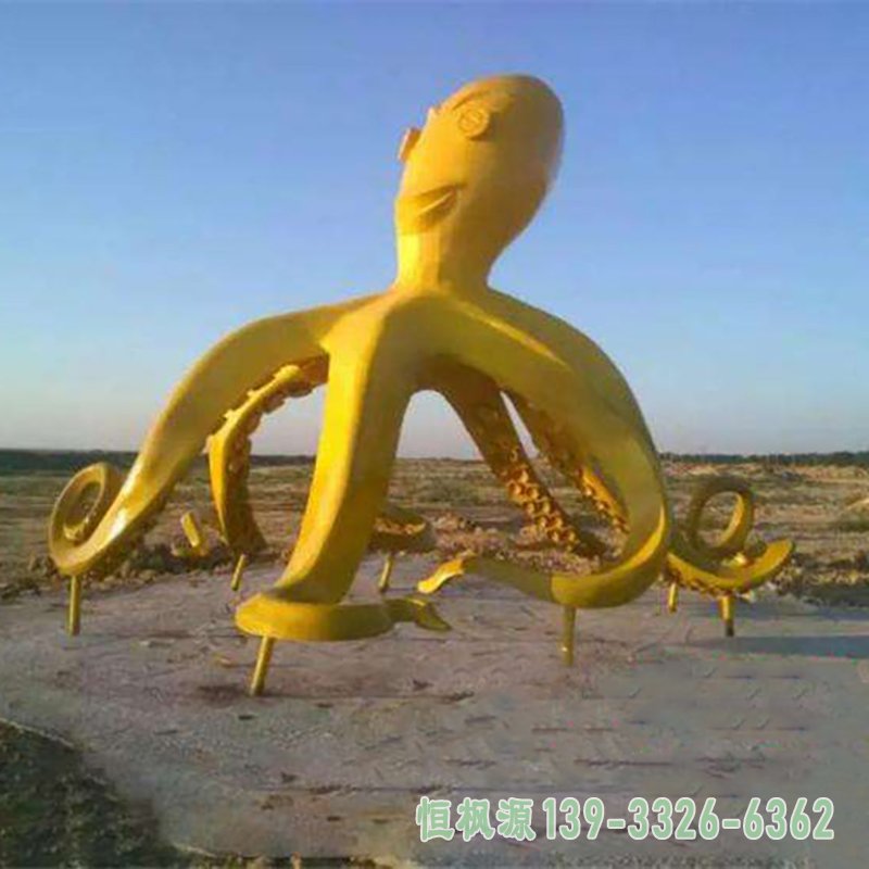 章鱼不锈钢艺术雕塑