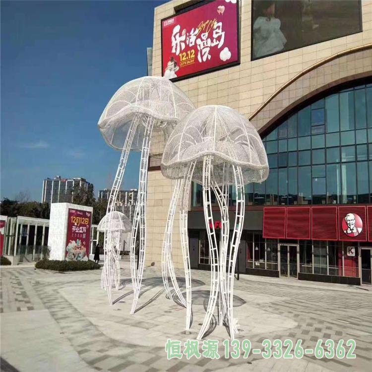 水母不锈钢商厦雕塑