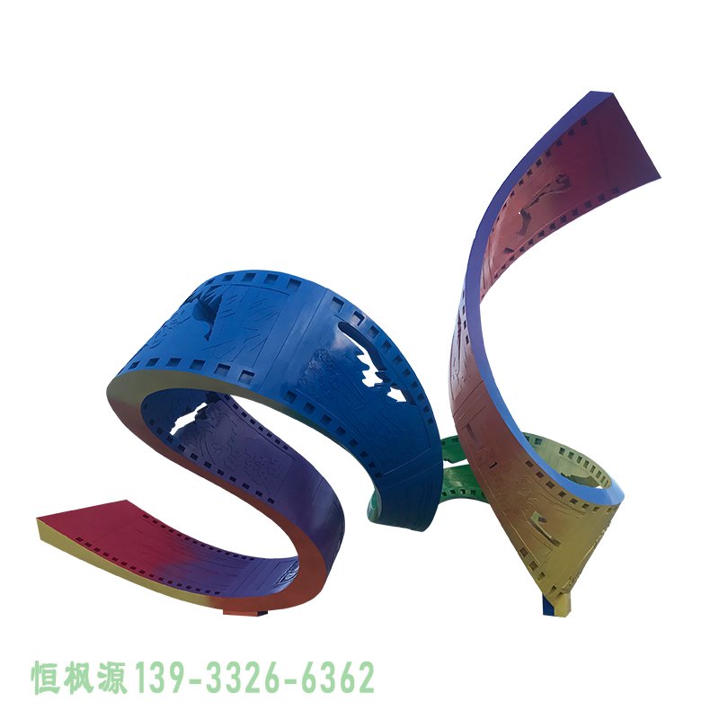 丝带不锈钢广场雕塑