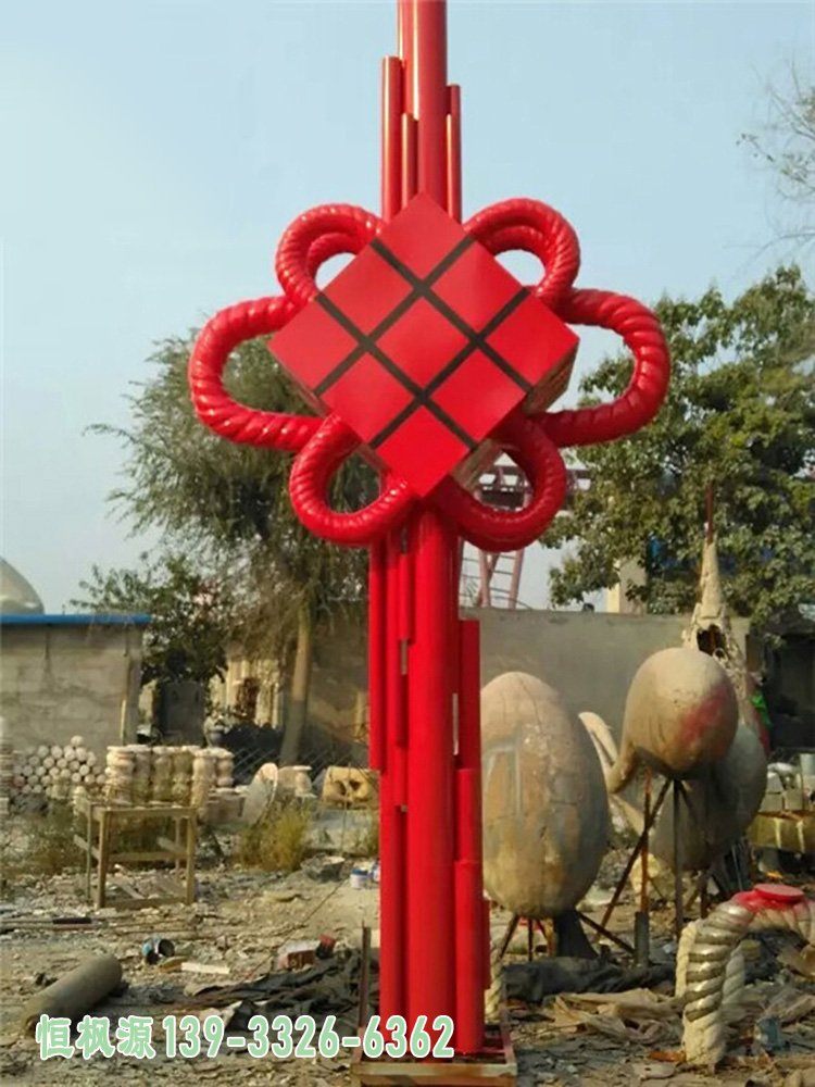 中国结景观不锈钢雕塑