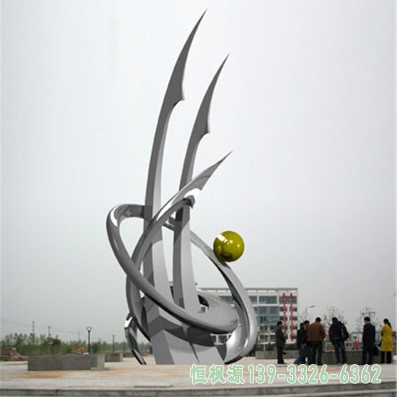 帆船公园不锈钢雕塑
