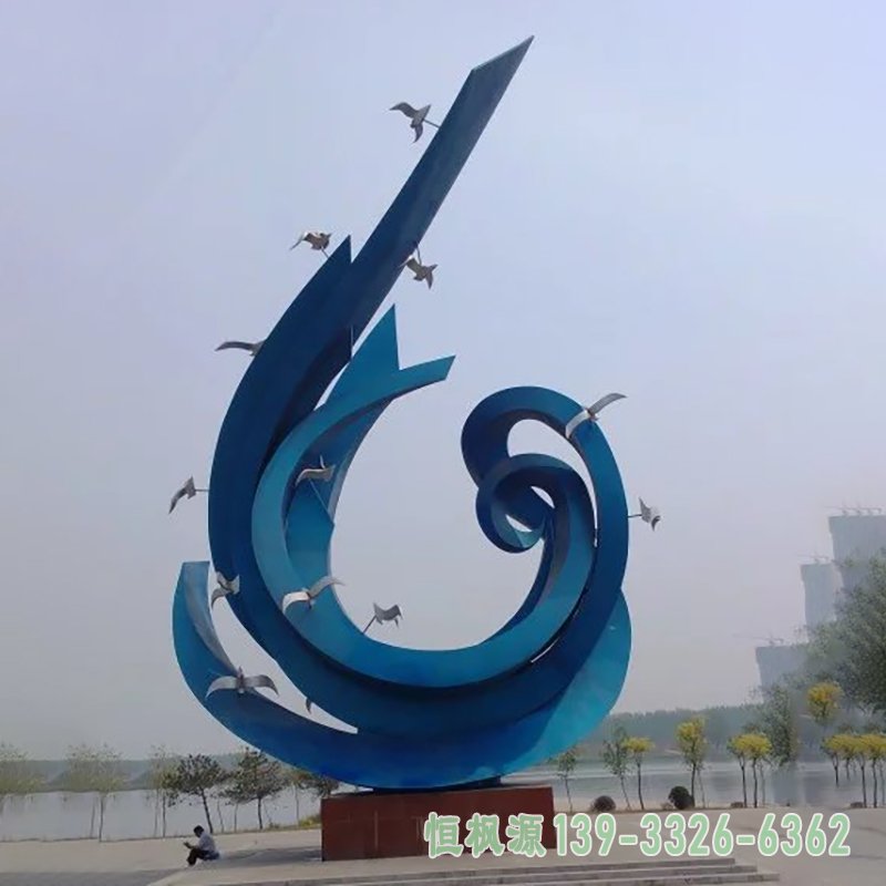 广场鸽子不锈钢雕塑