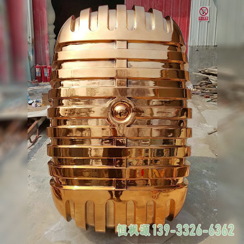 不锈钢话筒雕塑 (3)