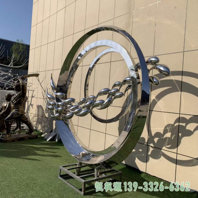 不锈钢圆环鱼群3