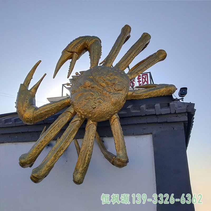 不锈钢城市螃蟹雕塑