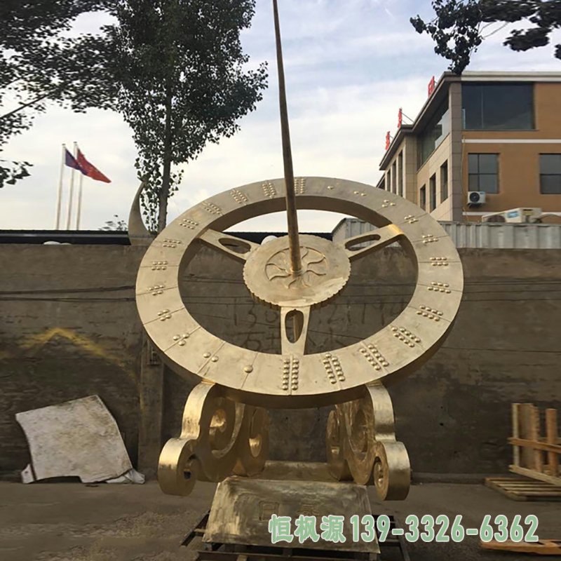 广场日晷不锈钢景观雕塑