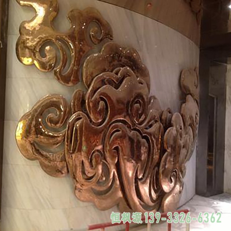 不锈钢祥云公园雕塑