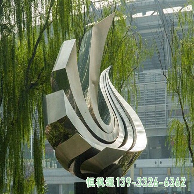 不锈钢凤凰雕塑 (4)