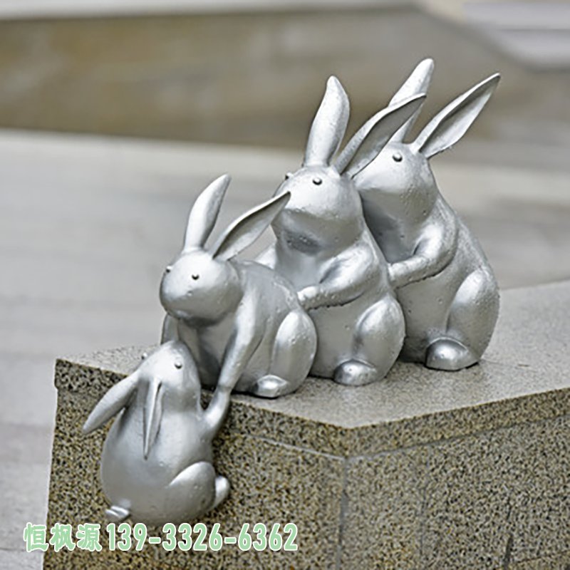 不锈钢兔子雕塑 (3)[1]