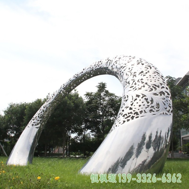 不锈钢造型门,不锈钢大门雕塑