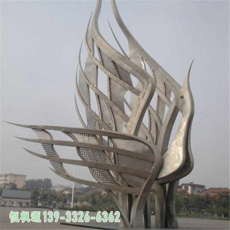 不锈钢仙鹤 (5)