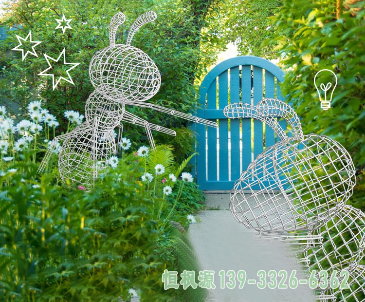 不锈钢镂空蚂蚁雕塑 (13)