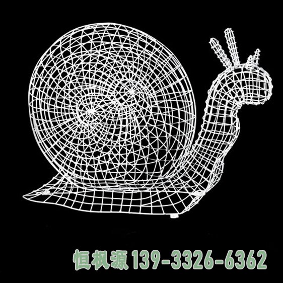 镂空蜗牛雕塑 (1)