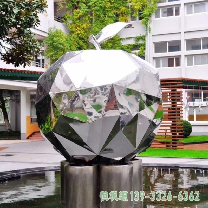 不锈钢水果雕塑 (3)