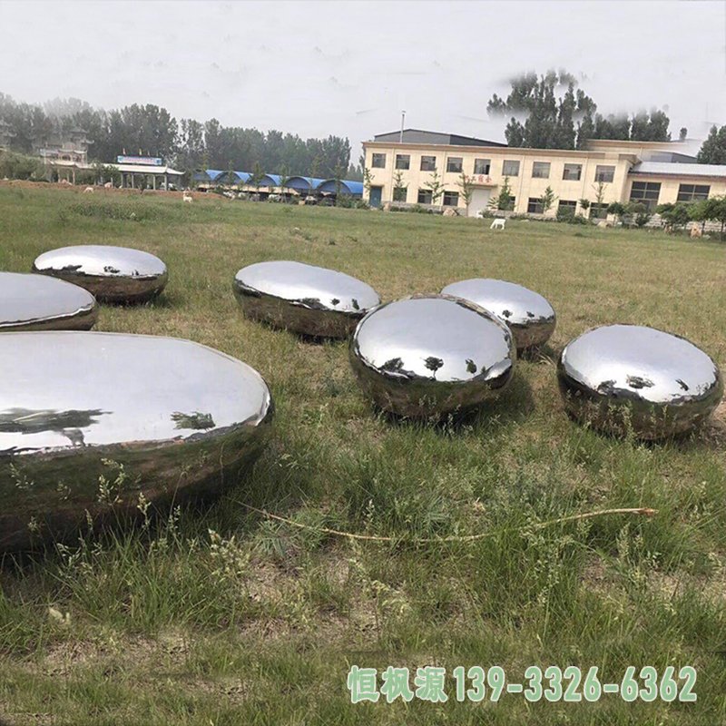 不锈钢水滴座椅雕塑,公园景观摆件