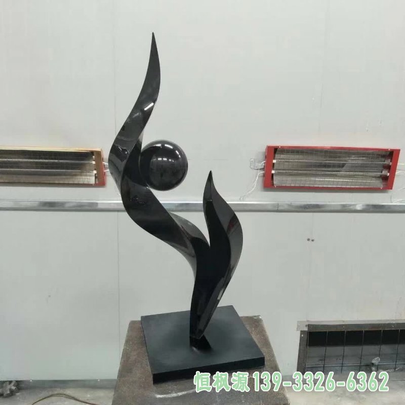 不锈钢抽象凤凰雕塑 (7)