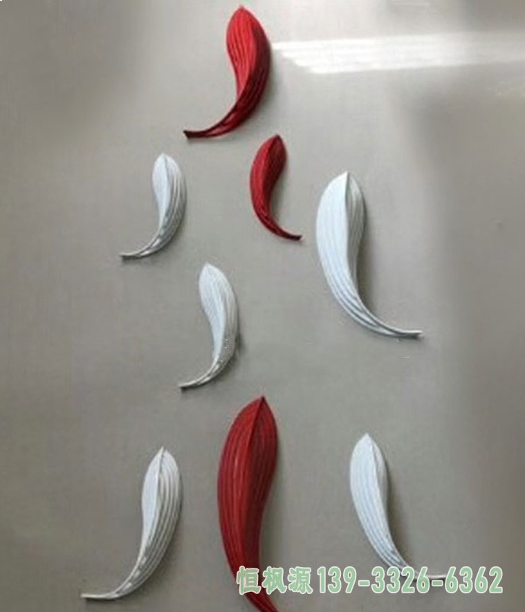 不锈钢抽象小鱼雕塑 (8)