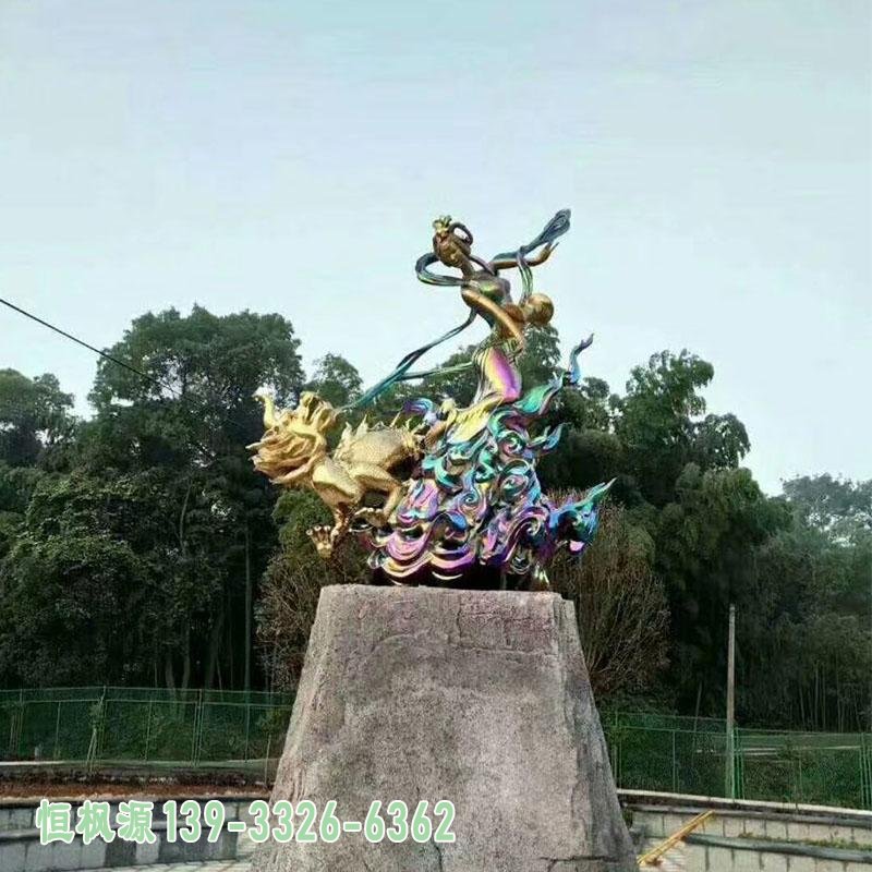 不锈钢雕塑定制创意仙女雕塑抽象艺术园林景观装饰摆件17706720 (2)