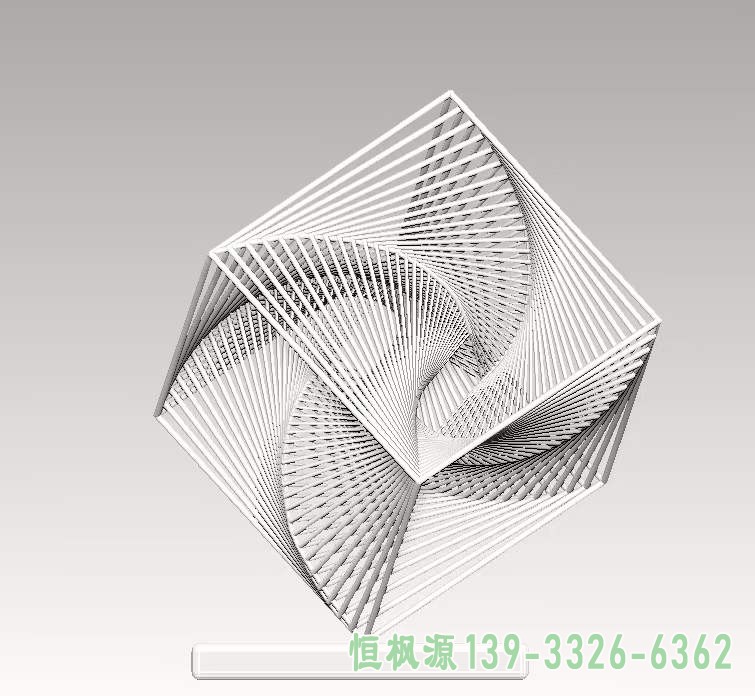 不锈钢魔方雕塑 (5)