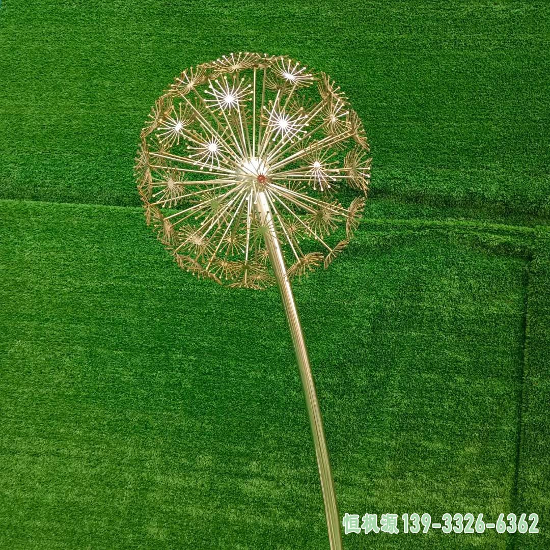 不锈钢蒲公英雕塑 (5)