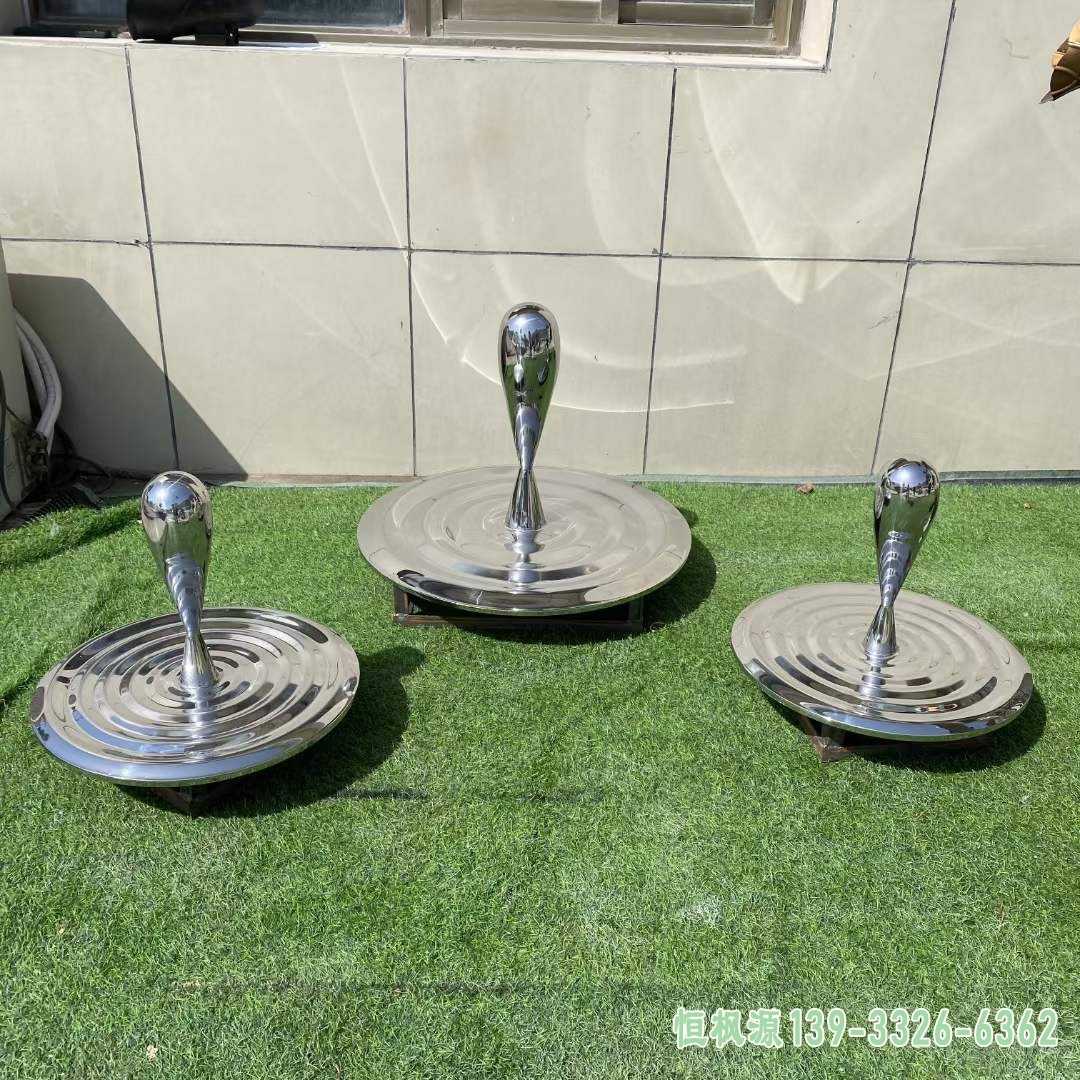 不锈钢水滴雕塑 (15)