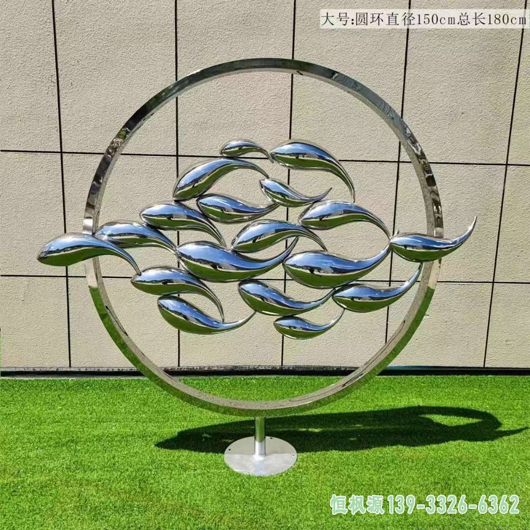 不锈钢鱼雕塑 (19)