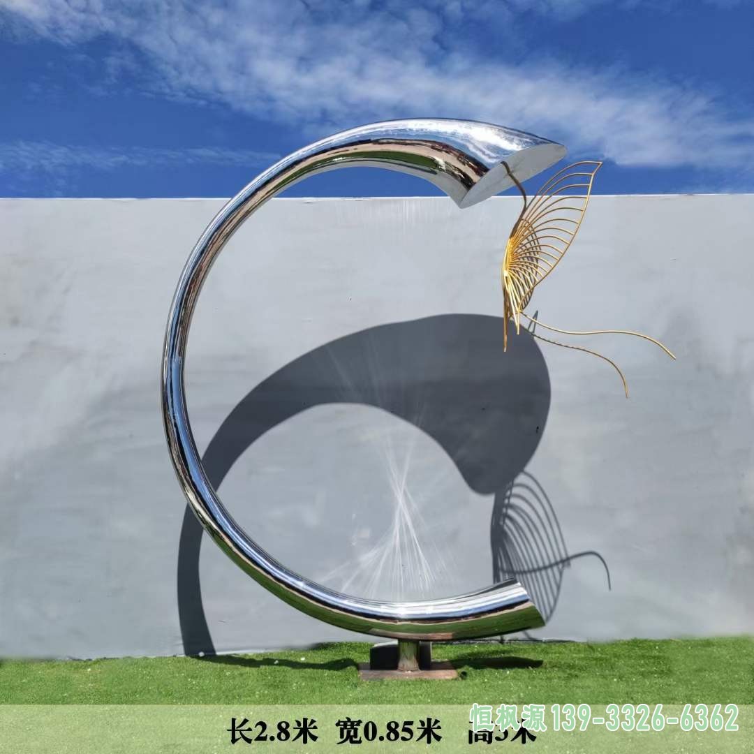 不锈钢月亮雕塑 (33)