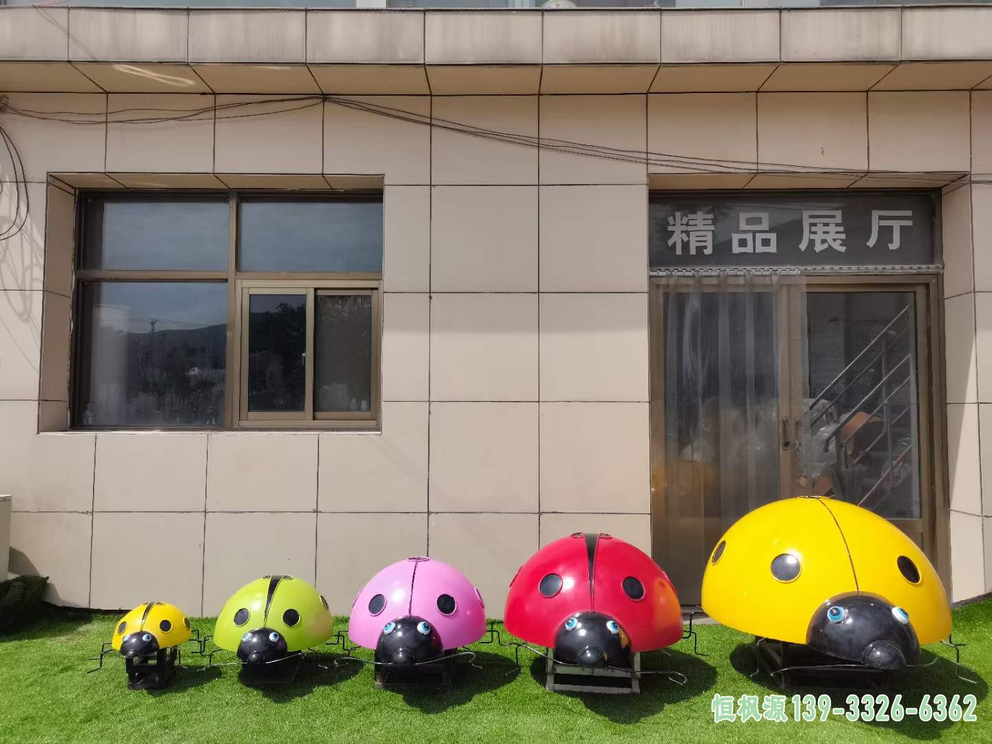 不锈钢彩绘七星瓢虫雕塑 (10)