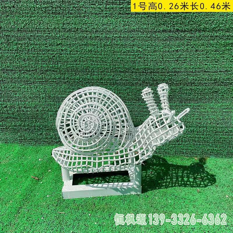 不锈钢镂空蜗牛雕塑 (6)