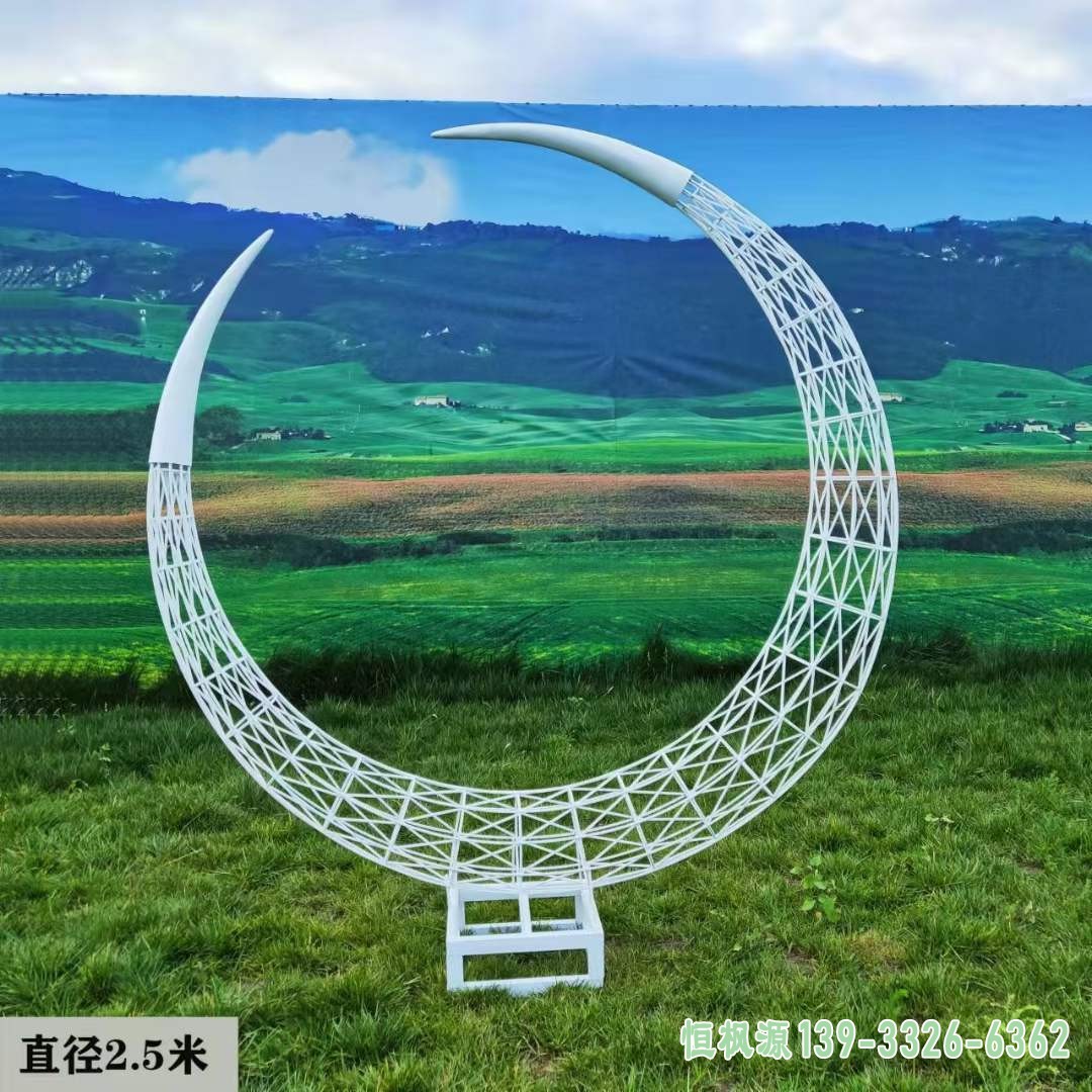 不锈钢月亮雕塑 (12)