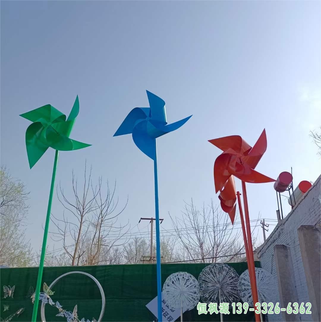 不锈钢风车景观雕塑 (3)