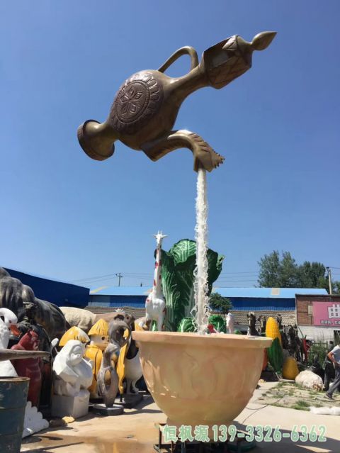 茶壶不锈钢装饰雕塑