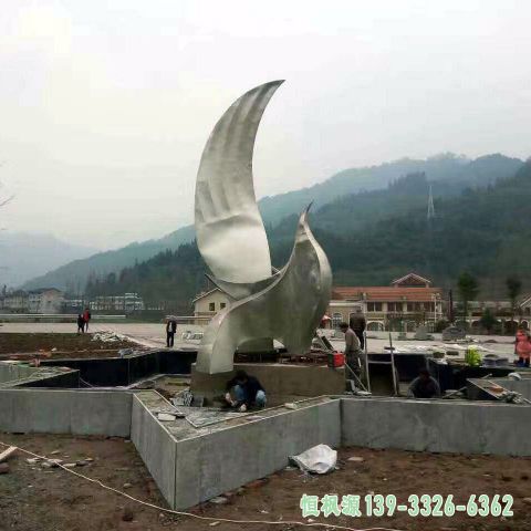 翅膀不锈钢艺术雕塑
