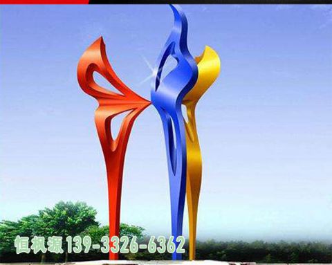 丝带不锈钢景观雕塑
