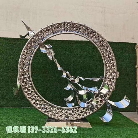 大雁不锈钢景观雕塑