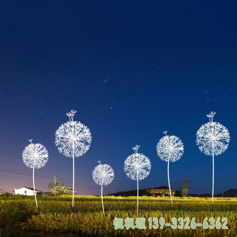 蒲公英不锈钢景观雕塑