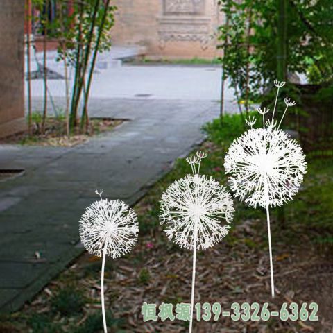 蒲公英景观不锈钢雕塑