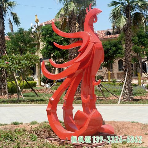 凤凰广场不锈钢雕塑