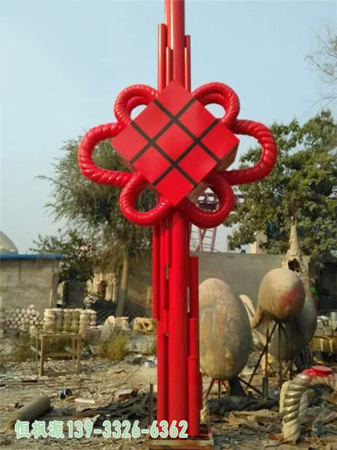 中国结景观不锈钢雕塑
