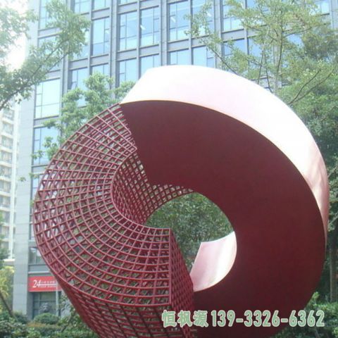 小区剪纸不锈钢雕塑