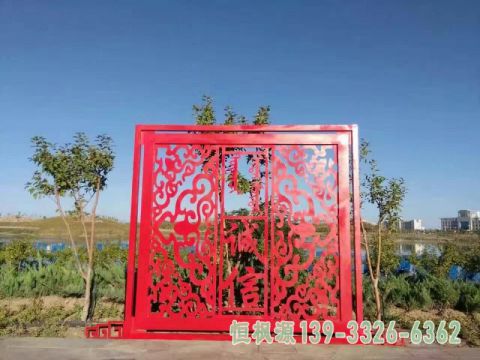 剪纸园林不锈钢雕塑