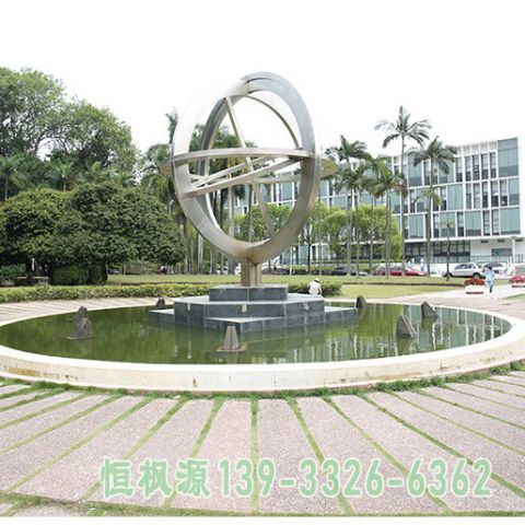 企业不锈钢抽象造型雕塑