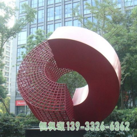 小区不锈钢抽象雕塑